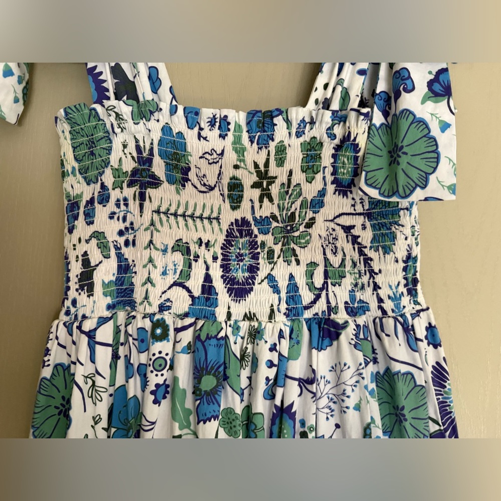 Sheridan French stunning Cotton Floral Kelly Tiered Maxi Dress - Medium - Picture 9 of 10